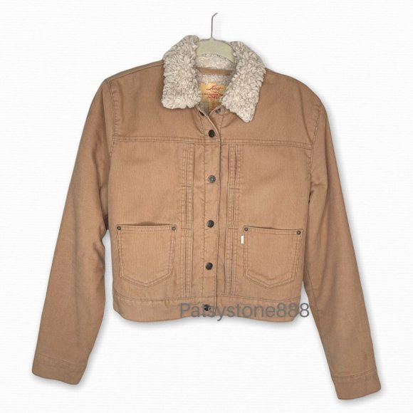 Levi's Jackets & Blazers - Levi’s Cropped Corduroy Sherpa Jacket, M